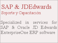 Oracle JD Edwards Consulting ERP JDEdwards Cursos