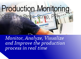 OEE Softaware monitoring line stoppages and scrap 